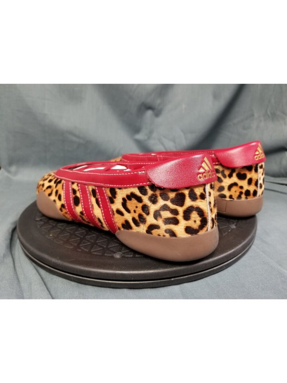 Adidas Taekwondo Mei Ballet Leopard Print Red KJ0647 Womens Size 8.5 NEW NO BOX - Picture 6 of 11
